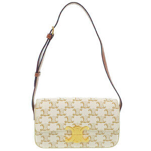 Celine Triomphe Canvas Shoulder Bag Claude